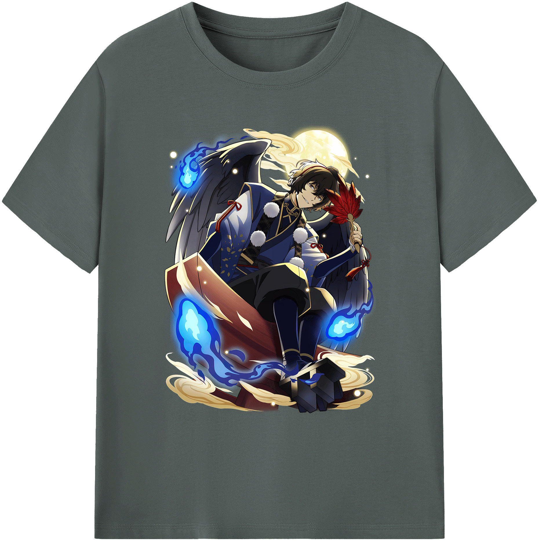（画像用） 文豪ストレイドッグス Bungo Stray Dogs 綿100％ メンズ半袖Tシャツ｜肌触りやわらか＆通気性